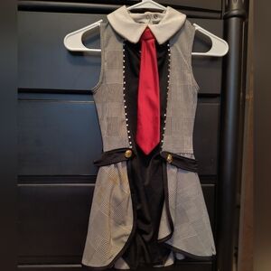 Weissman Girl's Suit Dress Dance Costume Size LC (Girls 14) Black, Red, Grey
